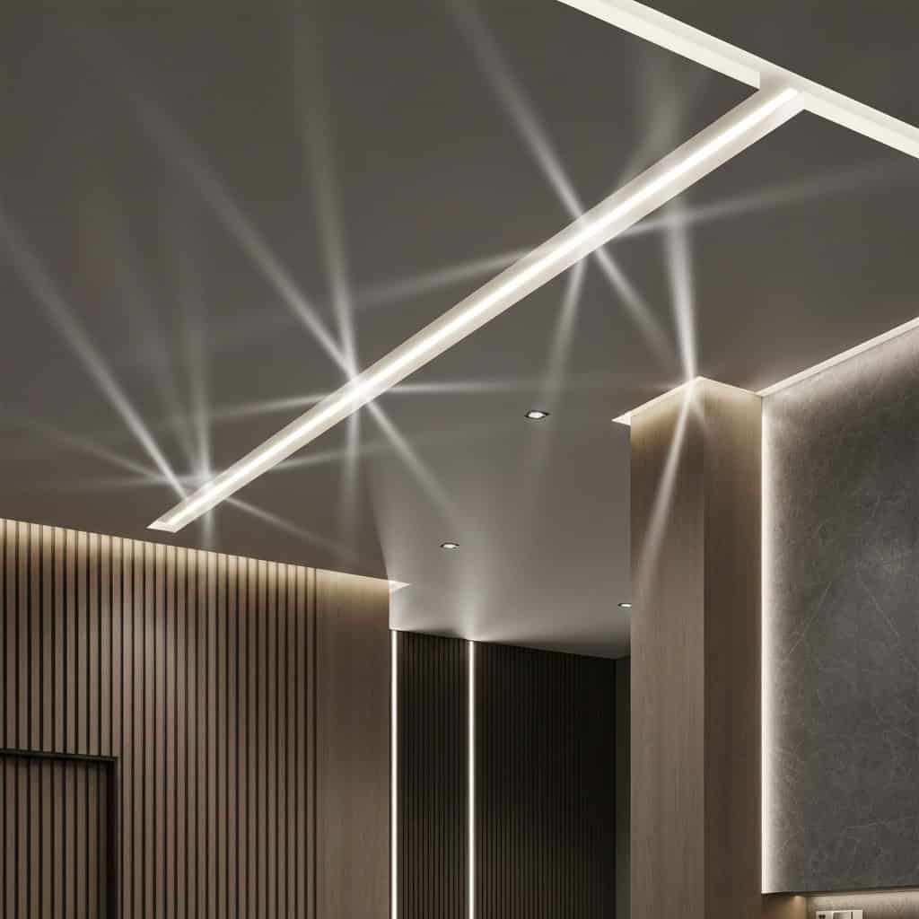 Oświetlenie ukryte w suficie podwieszanym: sekret nowoczesnego wnętrza